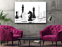 Obraz Čiernobiele šachy zs1135